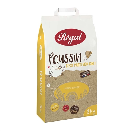 Aliments poussin miette 8Kg Régal